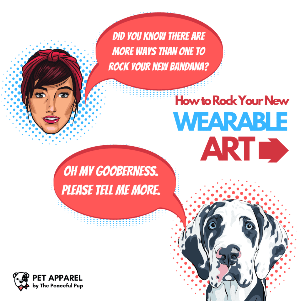 Wearable Art Pet Bandanas | The Peaceful Pup